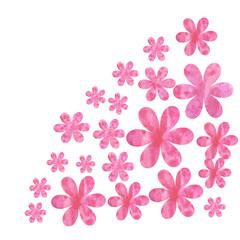 spring watercolor set love decoration