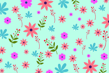 Beautiful flower vector Natural background For print jobs With copy area and text area