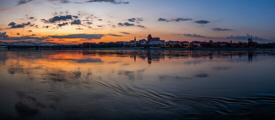 Toruń - Old Town just after the sunset. © Michał Rakowski