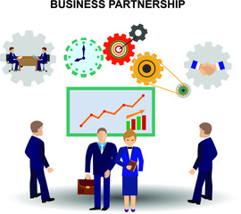 Planning and strategy, finance, investment, teamwork, time management, development, technology, business, creativity graphic design icons set .