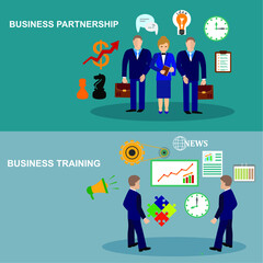 Planning and strategy, finance, investment, teamwork, time management, development, technology, business, creativity graphic design icons set .