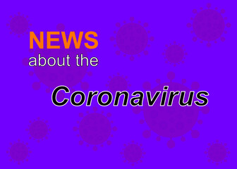 Naklejka na ściany i meble Neuigkeiten über das Coronavirus