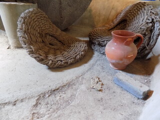 Basket and Vase in a Storage Room