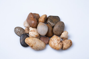 Beautiful nature rocks on white background