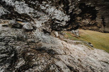 Fototapeta na wymiar medieval rock poland in chestakhova