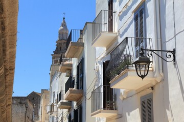 Fototapeta na wymiar Italian town - Monopoli in Apulia