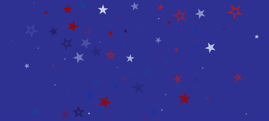 National American Stars Vector Background. USA Veteran's 4th of July Memorial Independence President's 11th of November Labor Day