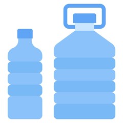 Water bottle icon, Supermarket and Shopping mall related vector