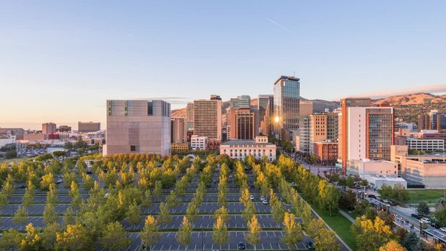 Salt Lake City, Utah, USA Downtown Cityscape