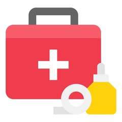 First aid kit icon, Supermarket and Shopping mall related vector
