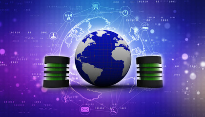 3d rendering Database storage data base