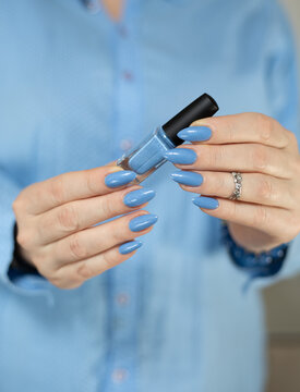 1 058 Best Blue Nail Polish Images Stock Photos Vectors Adobe Stock