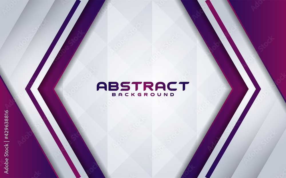 Poster abstract white background with colorful purple gradient. long horizontal background design. usable f