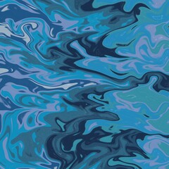 Waves of liquid effect, marble liquify effect. Luxury blue, elegant sophisticated .