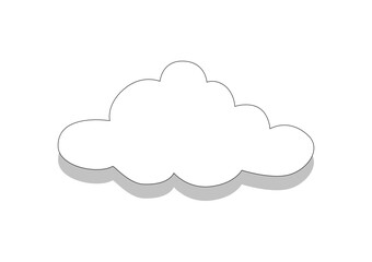 cloud icon on a white background