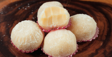 powdered milk brigadeiro (brigadier), typical candy tradition in Brazil.