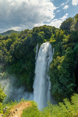 Marmore falls, Cascata delle Marmore, in Umbria region, Italy