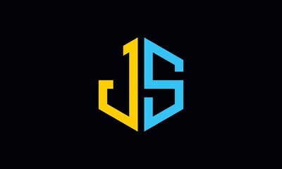 JS and SJ or J and S Abstract Letter Mark Logo Template for Business