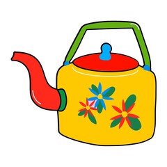 teapot isolated on white