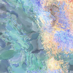 Watercolor abstract painting with pastel colors. Soft color painted illustration of calming composition for poster, wall art, banner, card, book cover or packaging. Modern brush strokes painting.