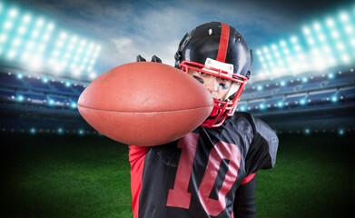 American football player Great Catch
