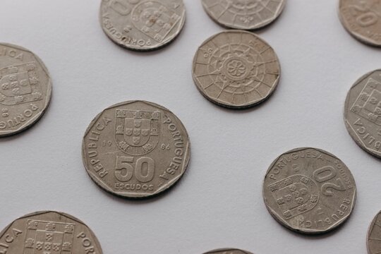 Portuguese Coins 50 And 20 Escudos ,  1986-2001.