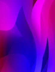 Abstract background with colorful gradient. Vibrant graphic wallpaper with stripes design. Fluid 2D illustration of modern movement.