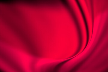 Texture blurred red gradient curve style of abstract luxury fabric