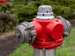 close view of fire hydrant