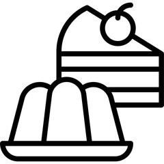 Dessert icon, Supermarket and Shopping mall related vector