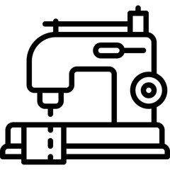 Sewing machine icon, Supermarket and Shopping mall related vector