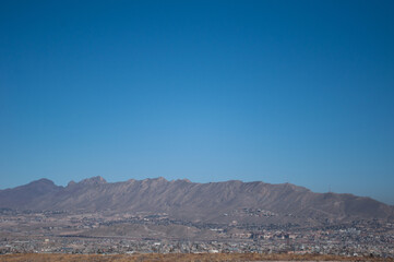 Photographs of landscapes of Ciudad Juárez, a border city with the Texas pass, United States.