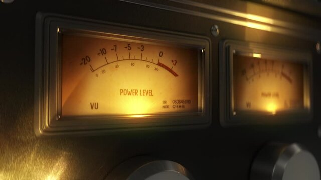 Volume unit meter, analog audio equipment, signal indicator, sound level meter