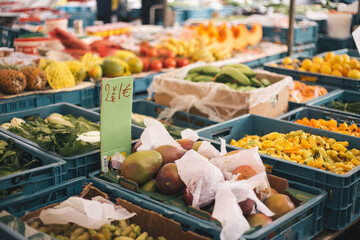 vegetables in supermarket