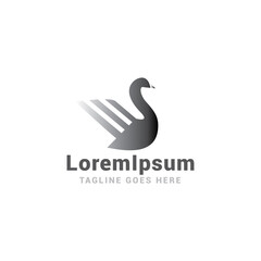 Goose logo icon vector template.