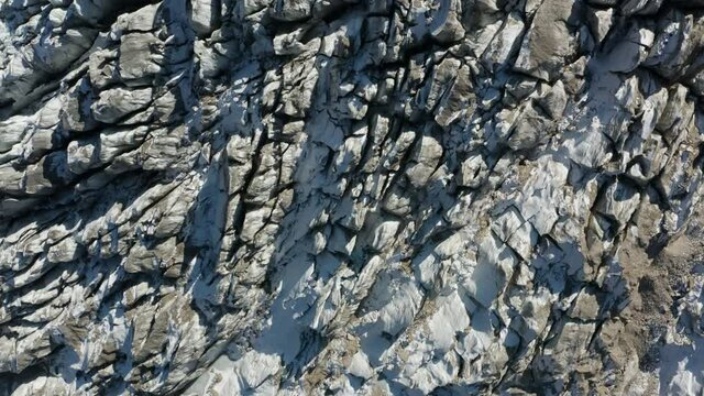 Crevices Of Glaciers Massif At Raikot In Nanga Parbat's North Flank In Pakistan. - aerial
