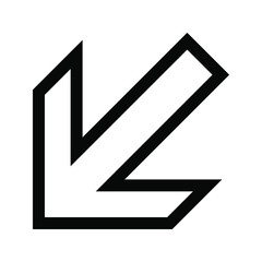 arrow icon. directions and for the web