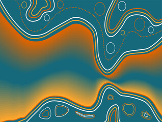 abstract background with waves