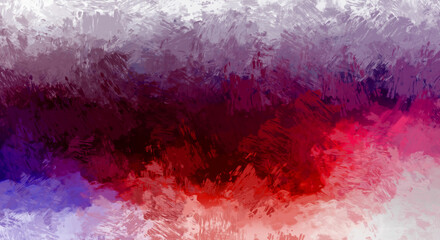 Abstract background of colorful brush strokes. Brushed vibrant wallpaper. Painted artistic creation. Unique and creative illustration.