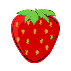 Obraz premium Garden strawberry, fruits and berries