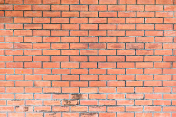 Old red brick wall texture. Home or office design backdrop. Old brick wall surface. abstract old brown brick wall texture background