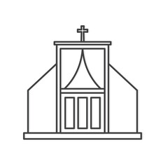 confessional religion icon- vector illustration - obrazy, fototapety, plakaty