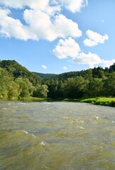 rzeka Poprad, Beskidy, Muszyna, woda, 