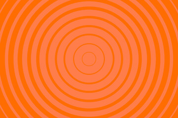 Orange Radiating concentric Circle Pattern Background. Vibrant Radial geometric Vector Illustration
