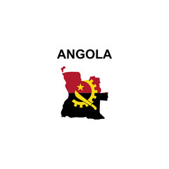 maps of Angola icon vector  sign symbol