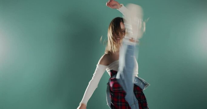 Girl dancing freestyle