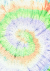 Rainbow Spiral Tie Dye. Color Die Psychedelic