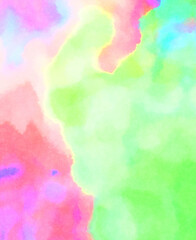 Watercolor painted background. Abstract Illustration wallpaper. Brush stroked painting. 2D Illustration.