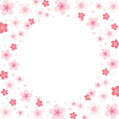 Cherry Blossom Background, Flower Background, Flower Banner, Floral Background, Pink Flower, Vector Illustration Background