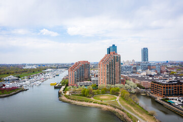 Obraz premium Aerial of Jersey City New Jersey 
